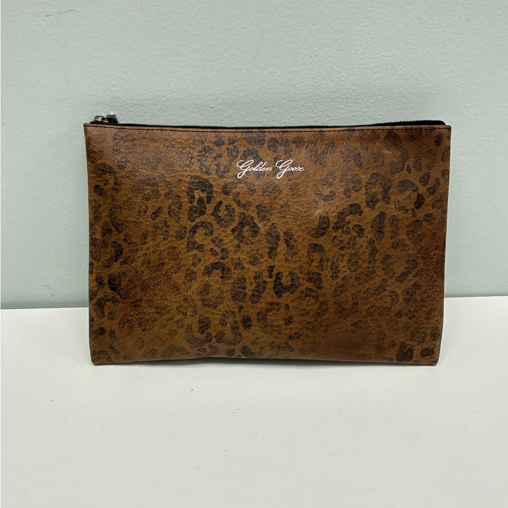 GOLDEN GOOSE Leopard Leather Pochette GGDB
New 6 x 10 inch